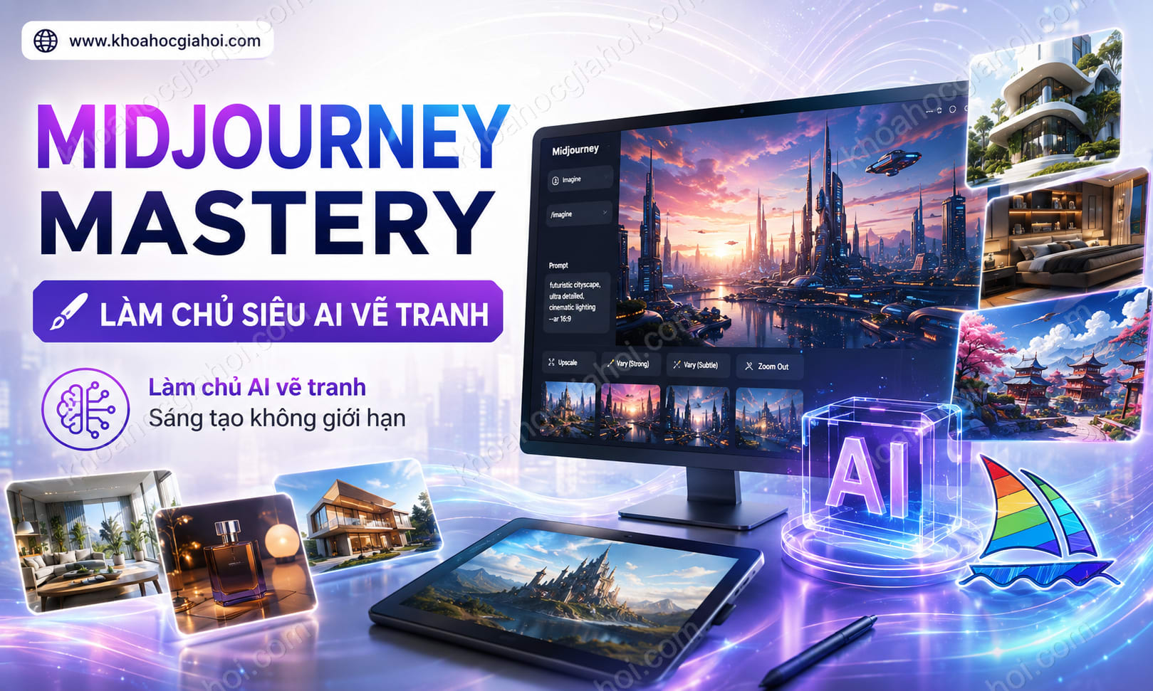 Khóa Học Midjourney Mastery - Làm Chủ Siêu AI Vẽ Tranh