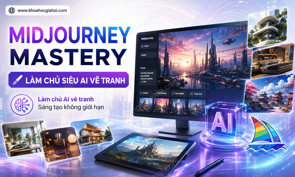 Khóa Học Midjourney Mastery - Làm Chủ Siêu AI Vẽ Tranh