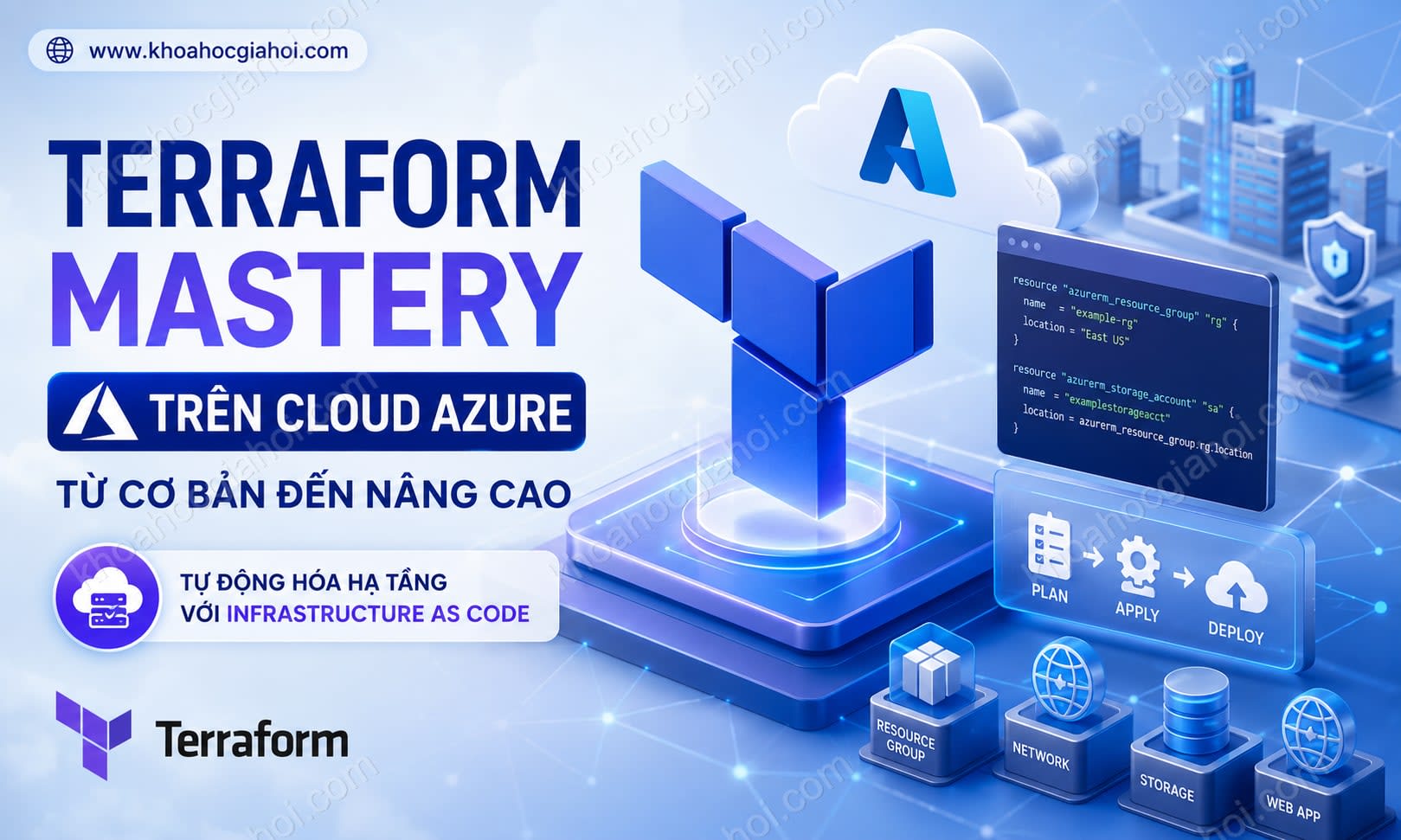 Khoá Học Terraform Mastery Trên Cloud Azure Từ Cơ Bản Đến Nâng Cao Cùng Tedu Khoá Học Terraform Mastery Trên Cloud Azure Từ Cơ Bản Đến Nâng Cao Cùng Tedu