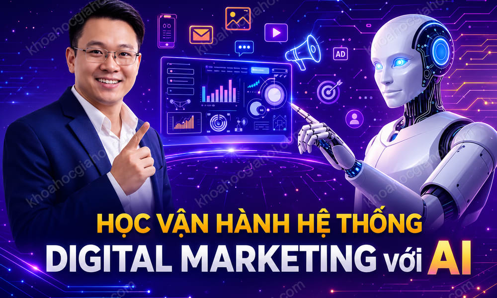 Khóa Học Vận Hành Hệ Thống Digital Marketing Với AI