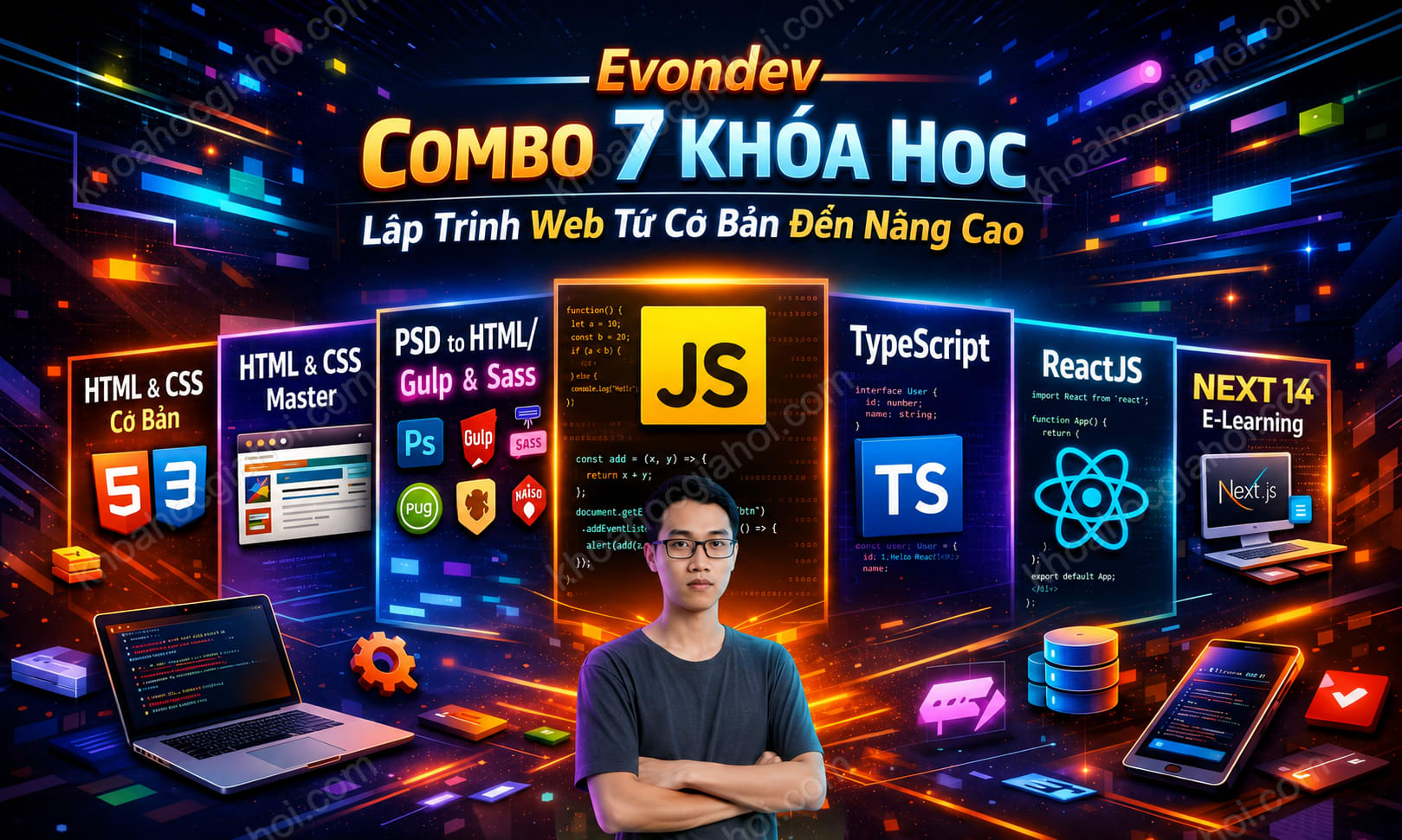 Combo 7 Khóa Học Lập Trình Web Hiện Đại Cùng Evondev Combo 7 Khóa Học Lập Trình Web Hiện Đại Cùng Evondev