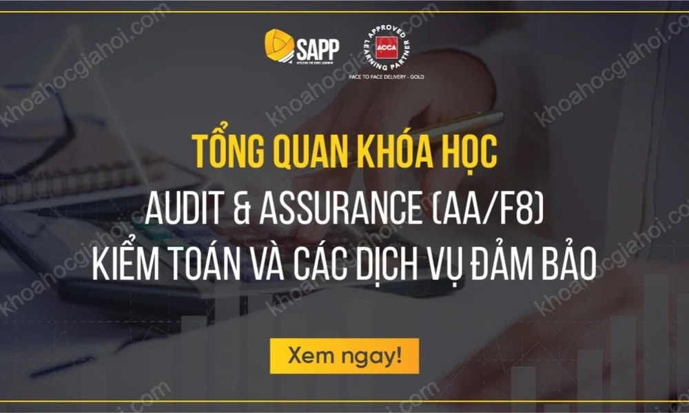 Khóa Học Audit & Assurance (AA/F8) Acca – Kiểm Toán Và Các Dịch Vụ Đảm Bảo