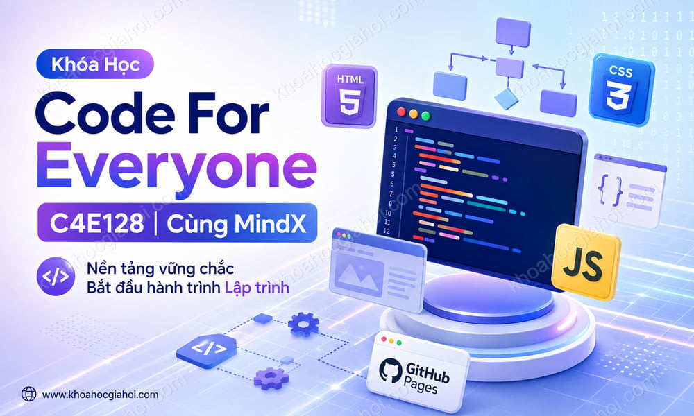 Khóa Học Code For Everyone C4e128 Cùng MindX