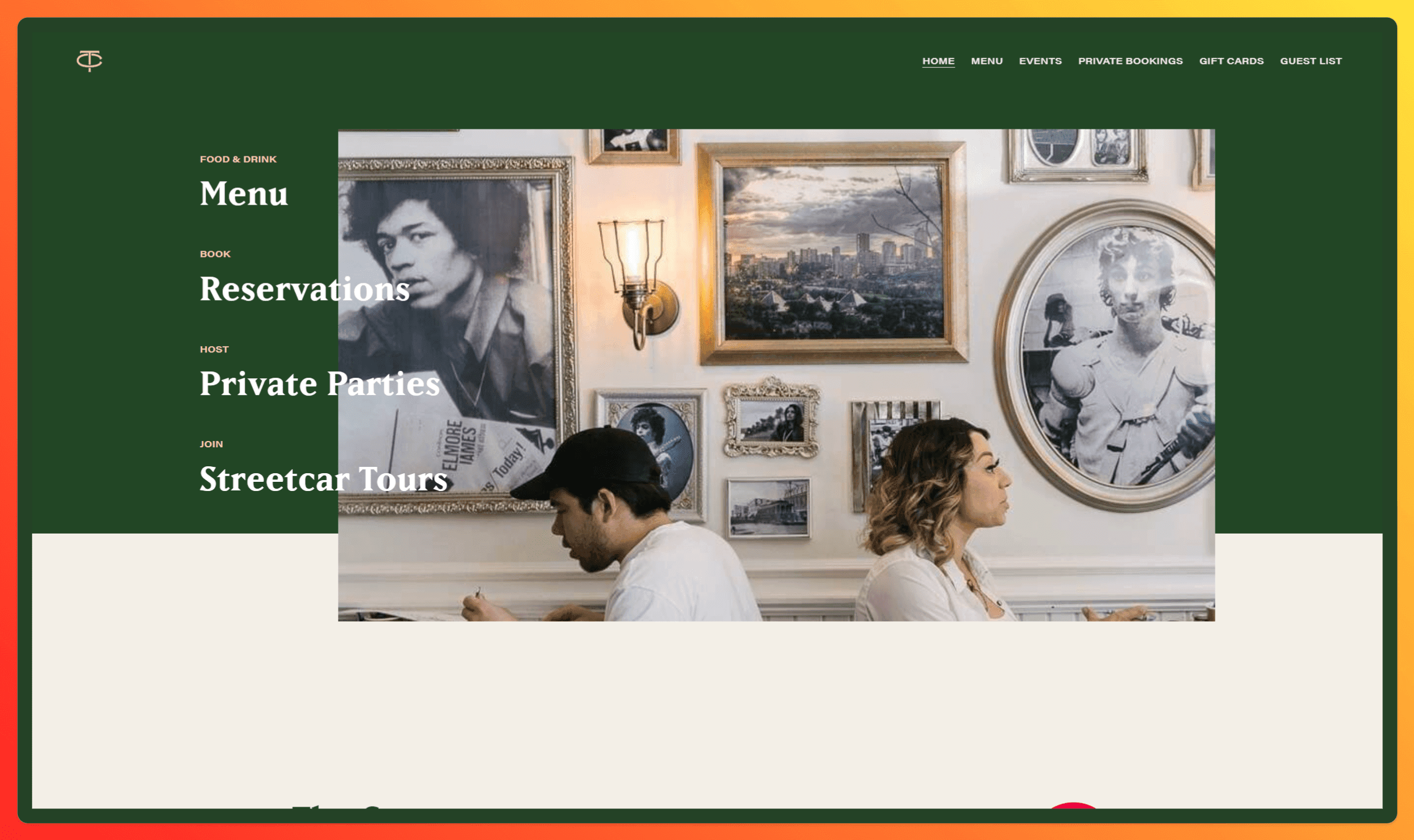 A screenshot of The Common website homepage