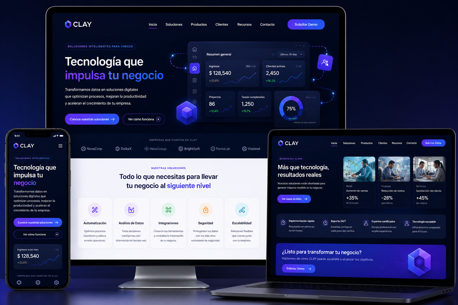 Interfaz de usuario limpia