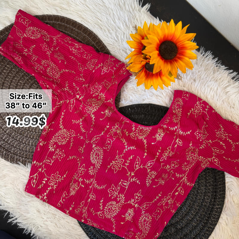 Pink Ready-made Blouse
