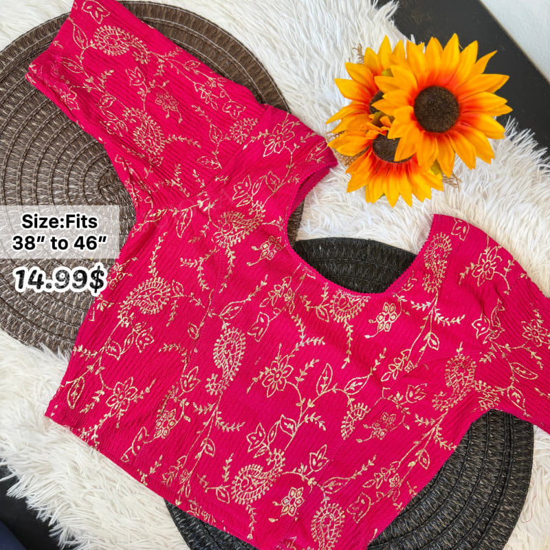 Pink Ready-made Blouse