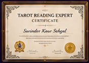 Tarot Reading Expert certificate