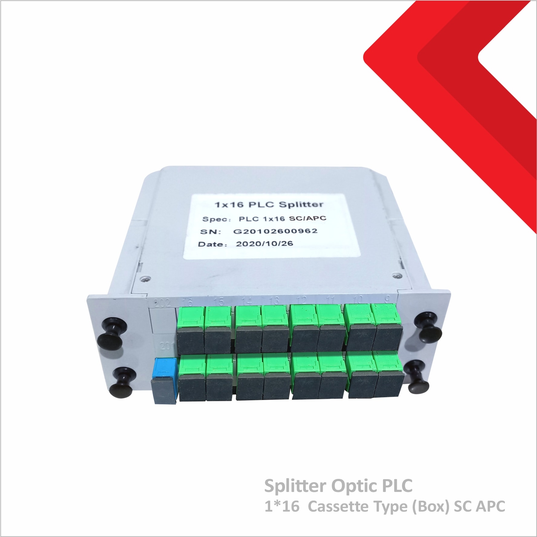 Splitter Optic PLC 1*16 Cassette (Box) type SC APC