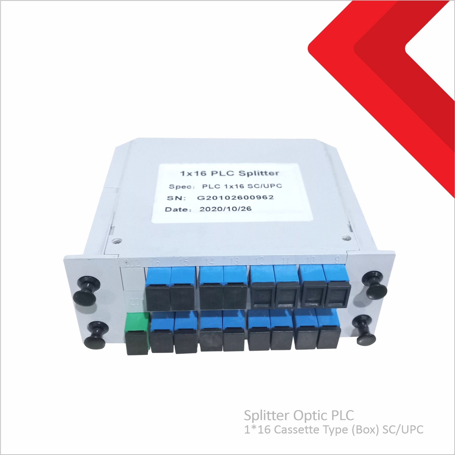 Splitter Optic PLC 1*16 Cassette (Box) Type SC UPC