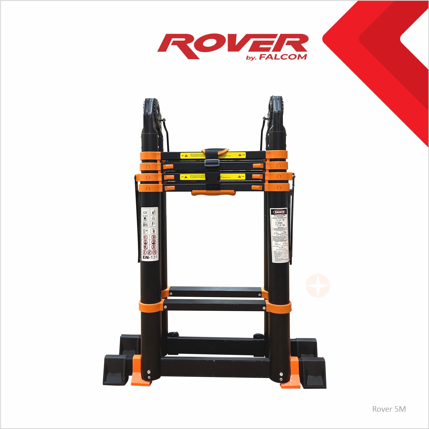 TANGGA TELESKOPIK DOUBLE LADDER BLACK EDITION ROVER