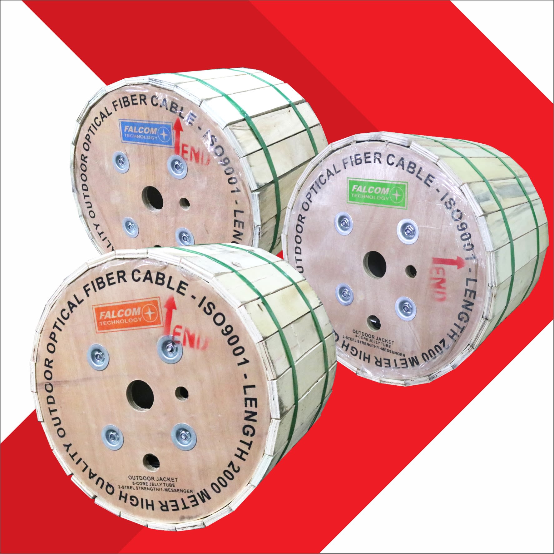 Kabel fiber optik FLAT JELLY TUBE 2,4 & 6 CORE 2KM