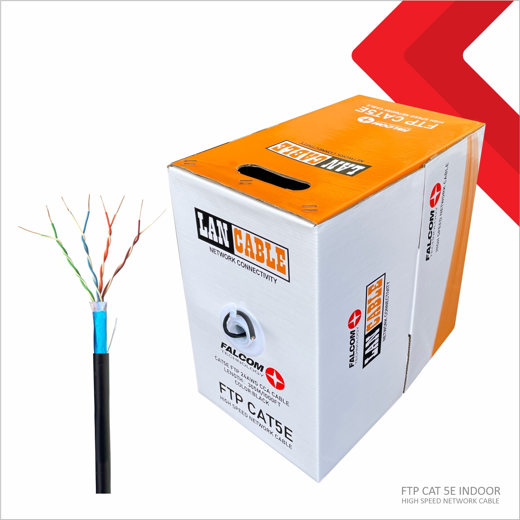 KABEL LAN FTP CAT5E INDOOR FALCOM