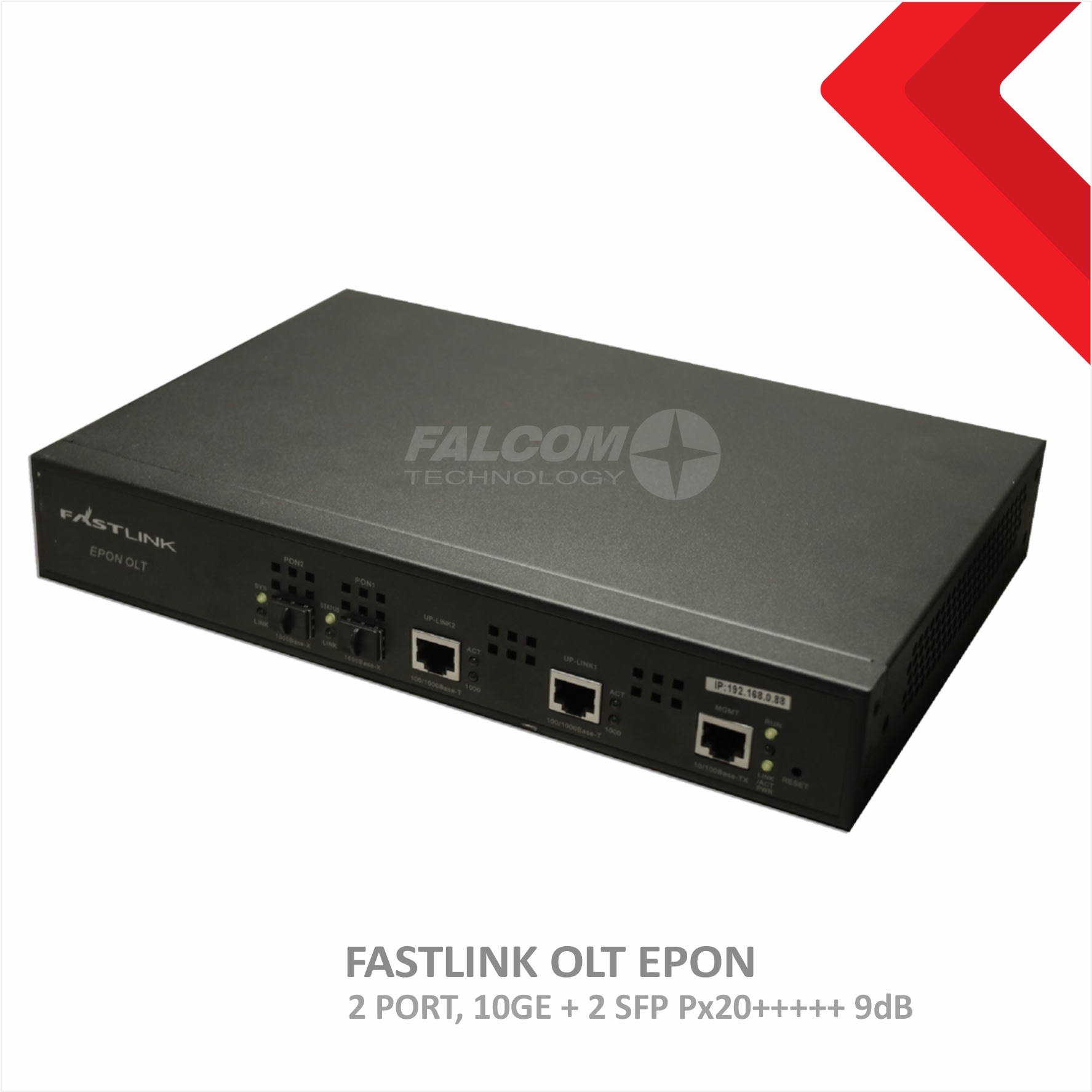 OLT EPON 2 PON FASTLINK + SFP PX20+++++ 9DB