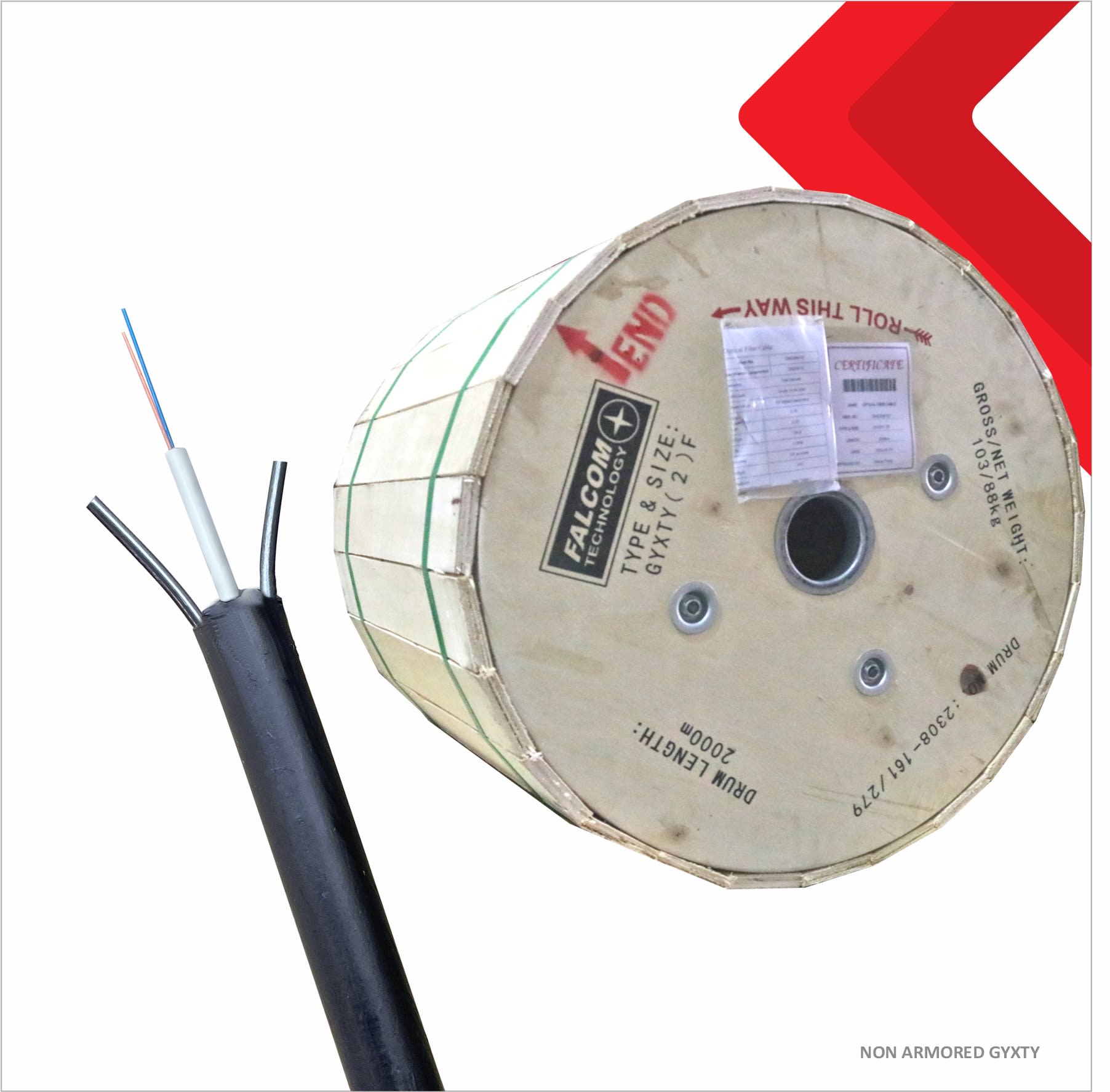 KABEL FIBER OPTIK NON ARMORED 2,4,6 CORE 6,2mm