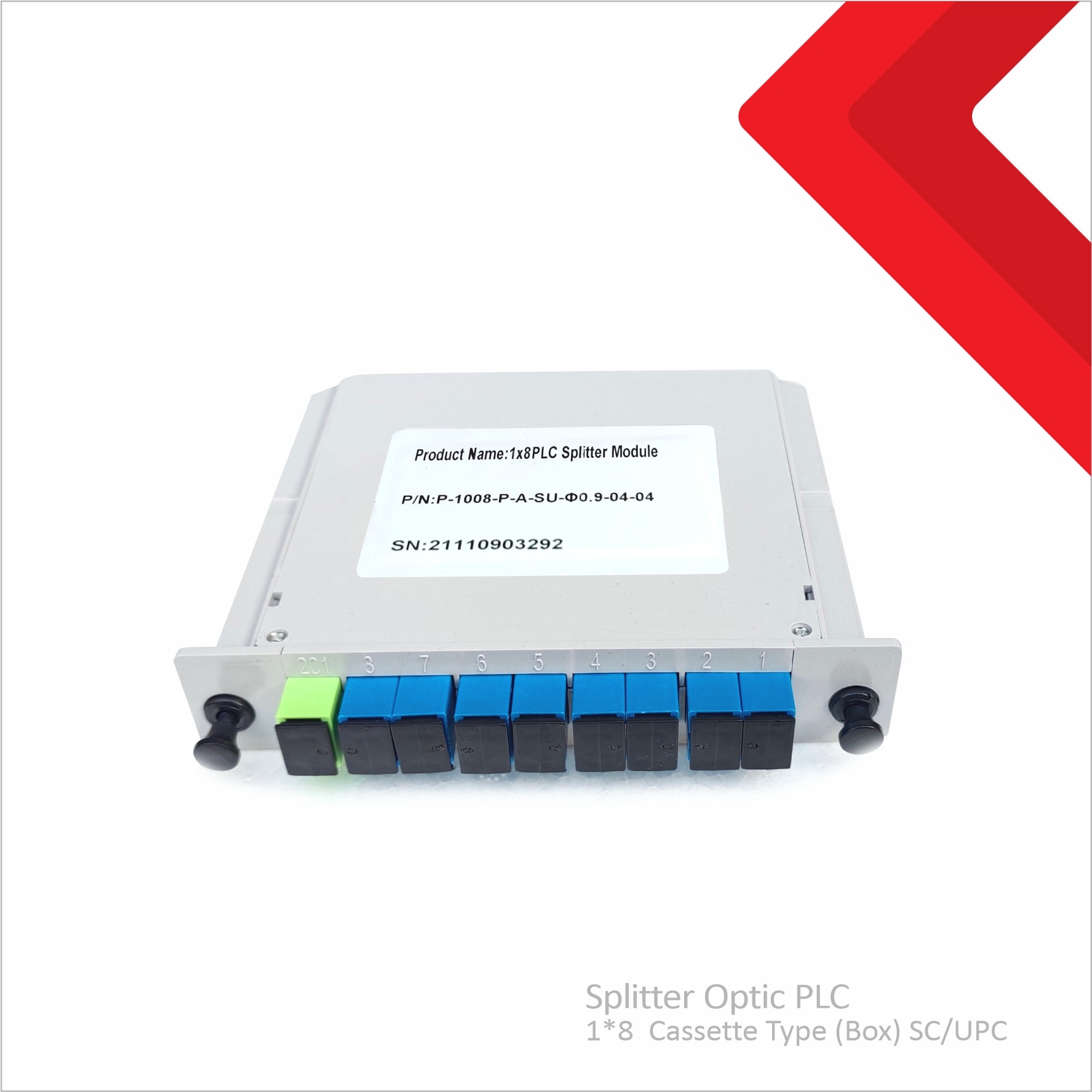 Splitter Optic PLC 1*8 Cassette (Box) Type SC UPC