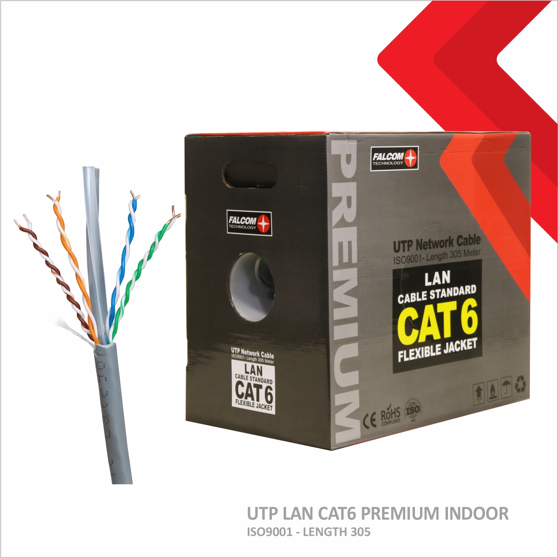 Kabel UTP LAN CAT6 PREMIUM INDOOR