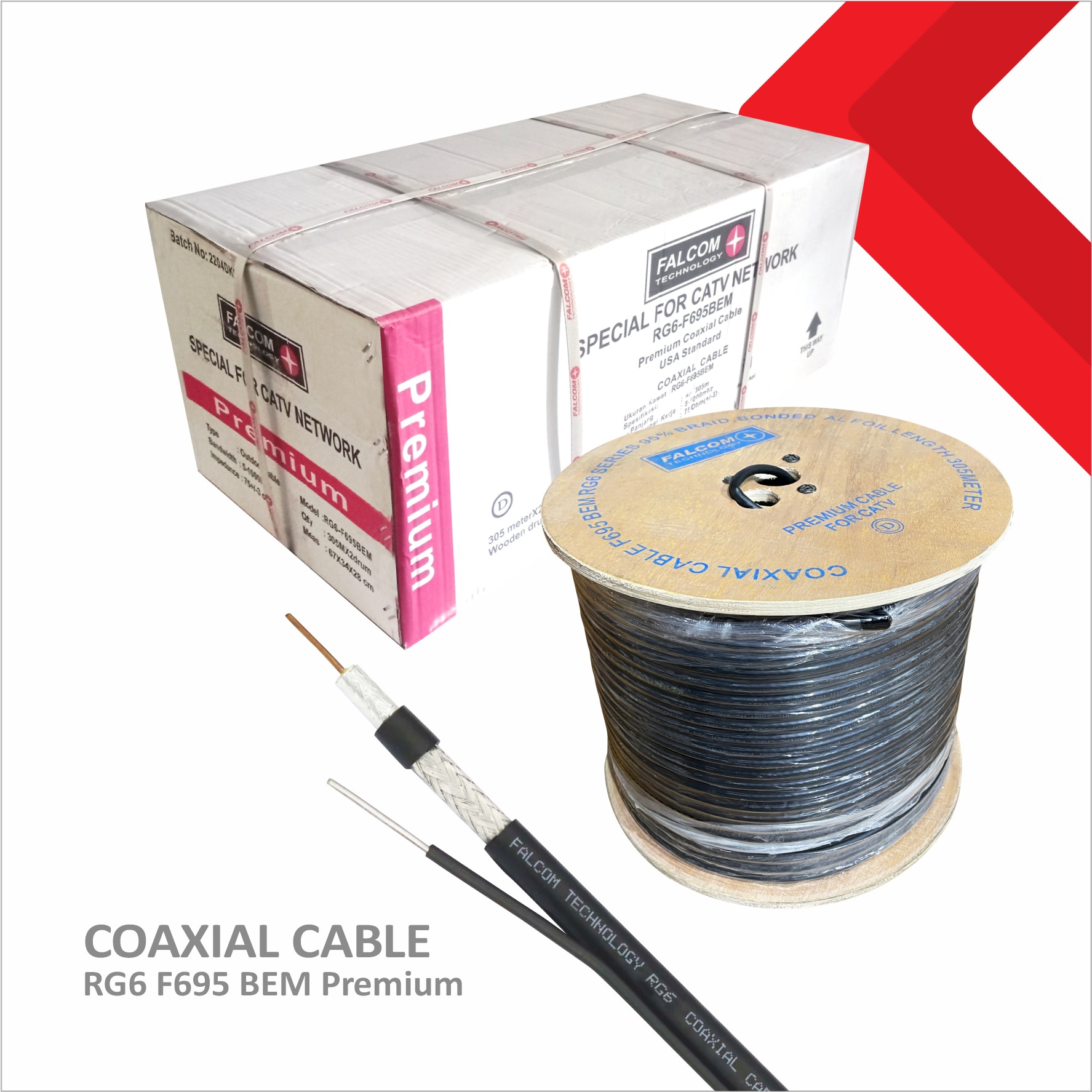 Kabel koaksial RG F695 BEM