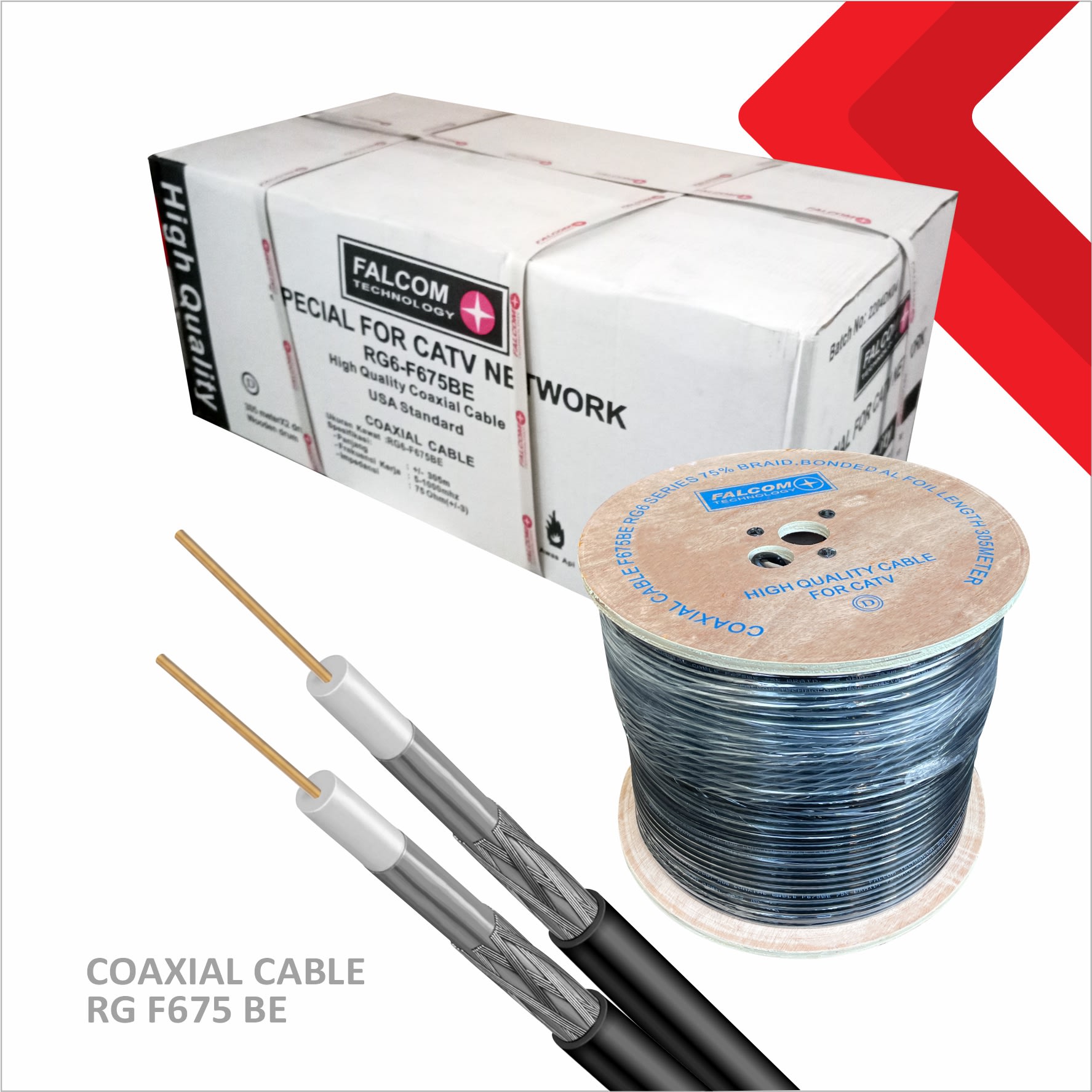 Kabel koaksial RG F675 BE