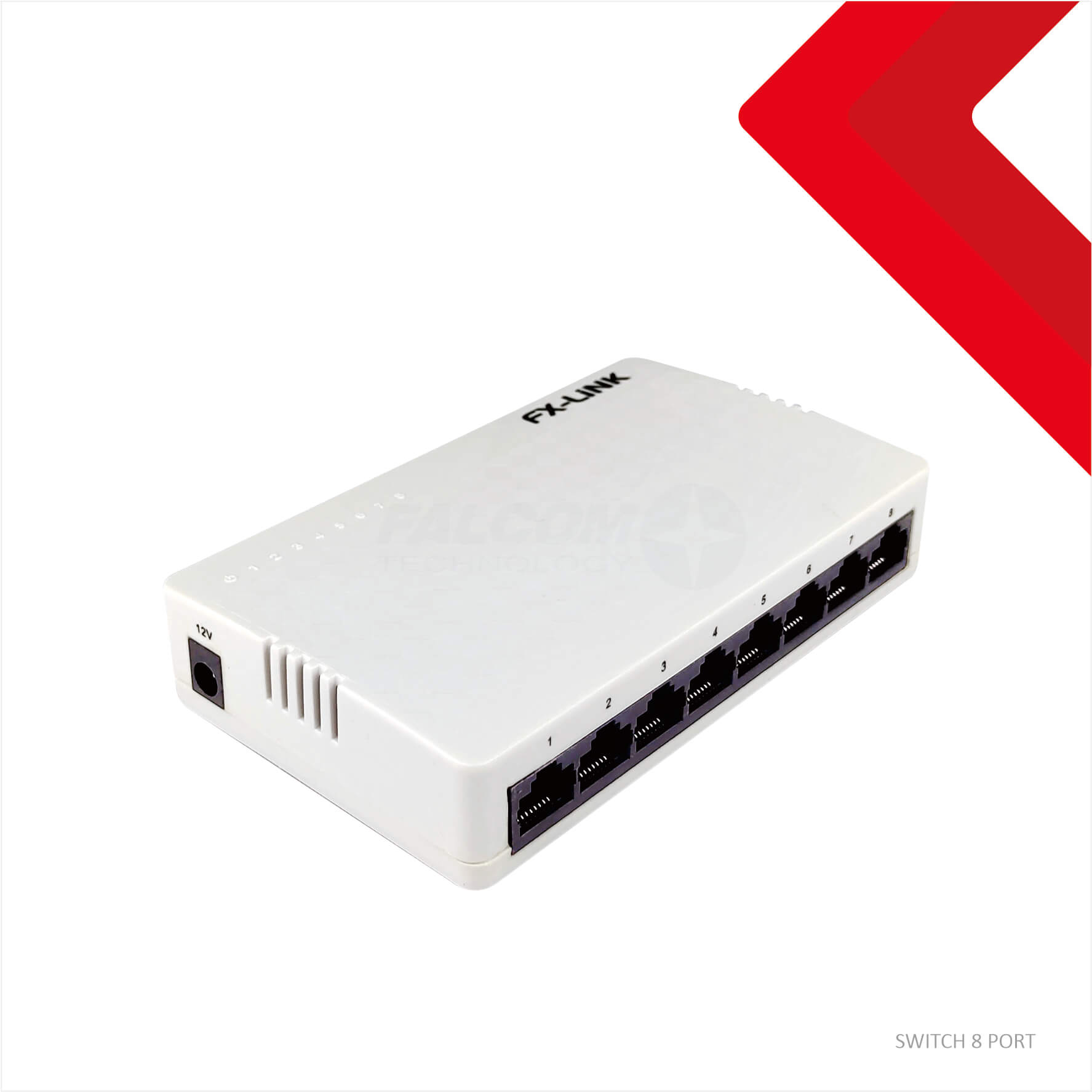 Switch 10/100 Mbps, WOR-SYF-08M, 8x RJ45