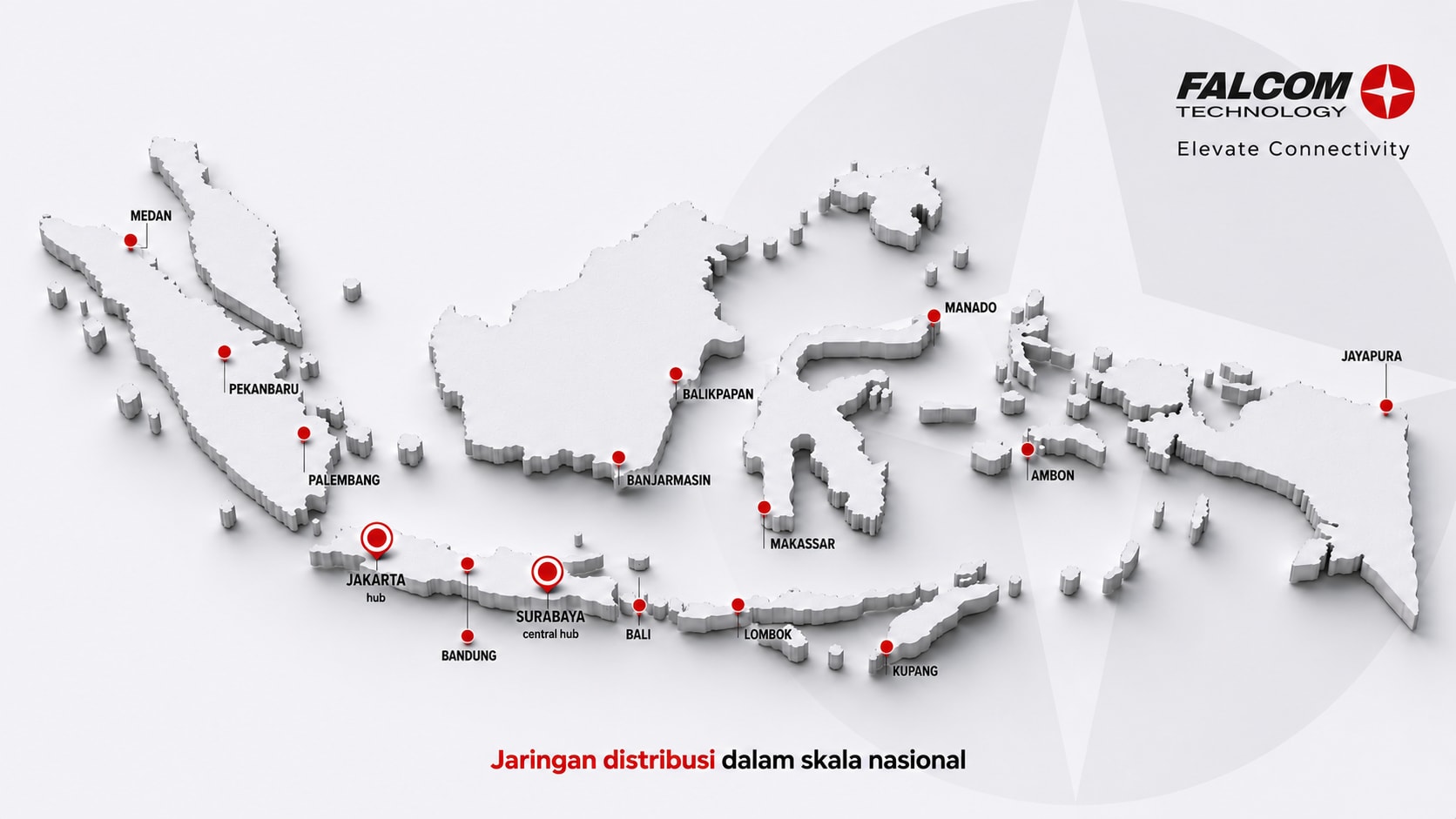 Peta jaringan penjualan PT Mitra Kabel Indonesia