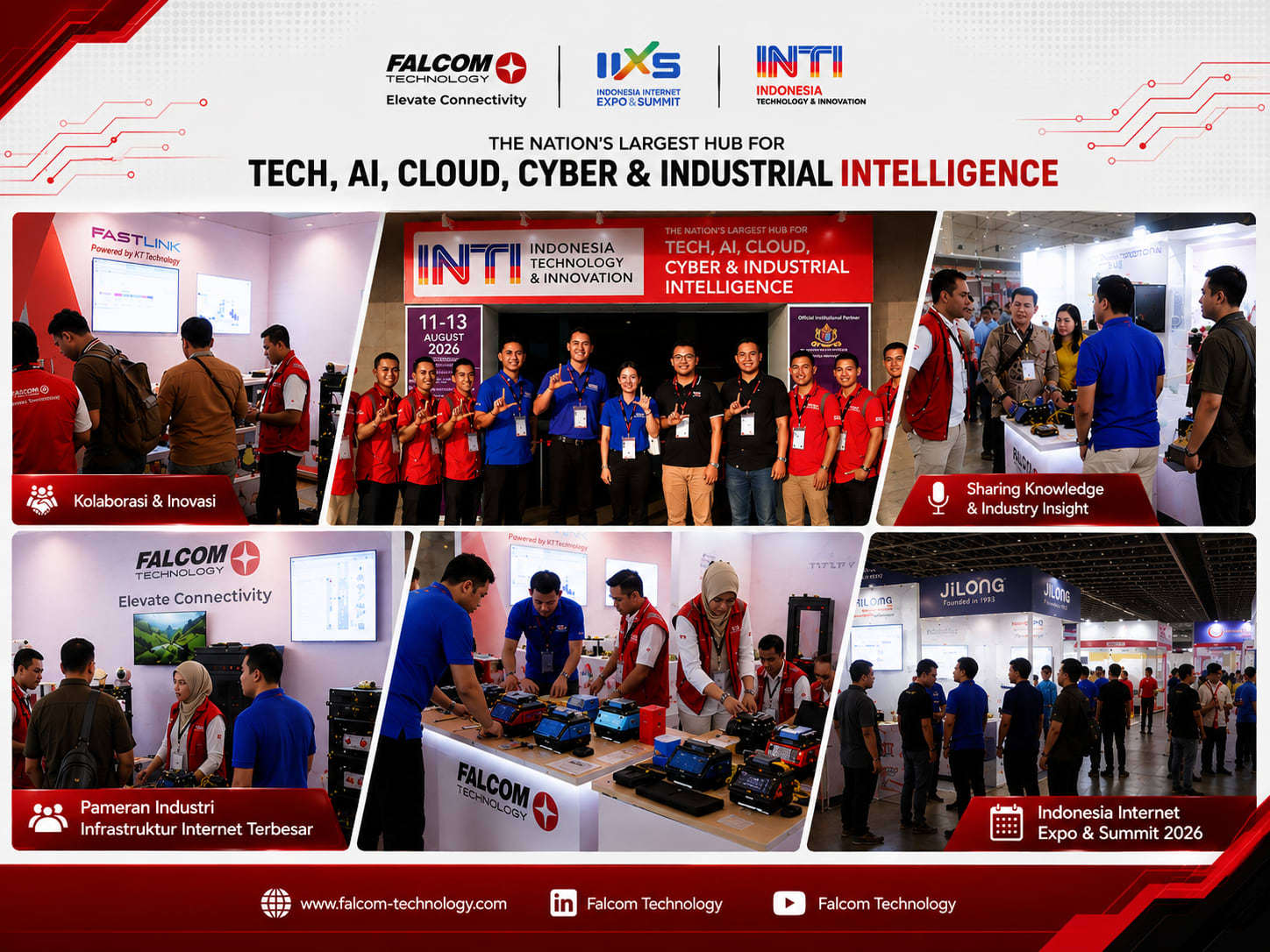 Falcom Technology di IIXS 2026 Jakarta: Showcase Perangkat FTTH, Kabel Fiber Optik, dan Kolaborasi Bersama Jilong Indonesia