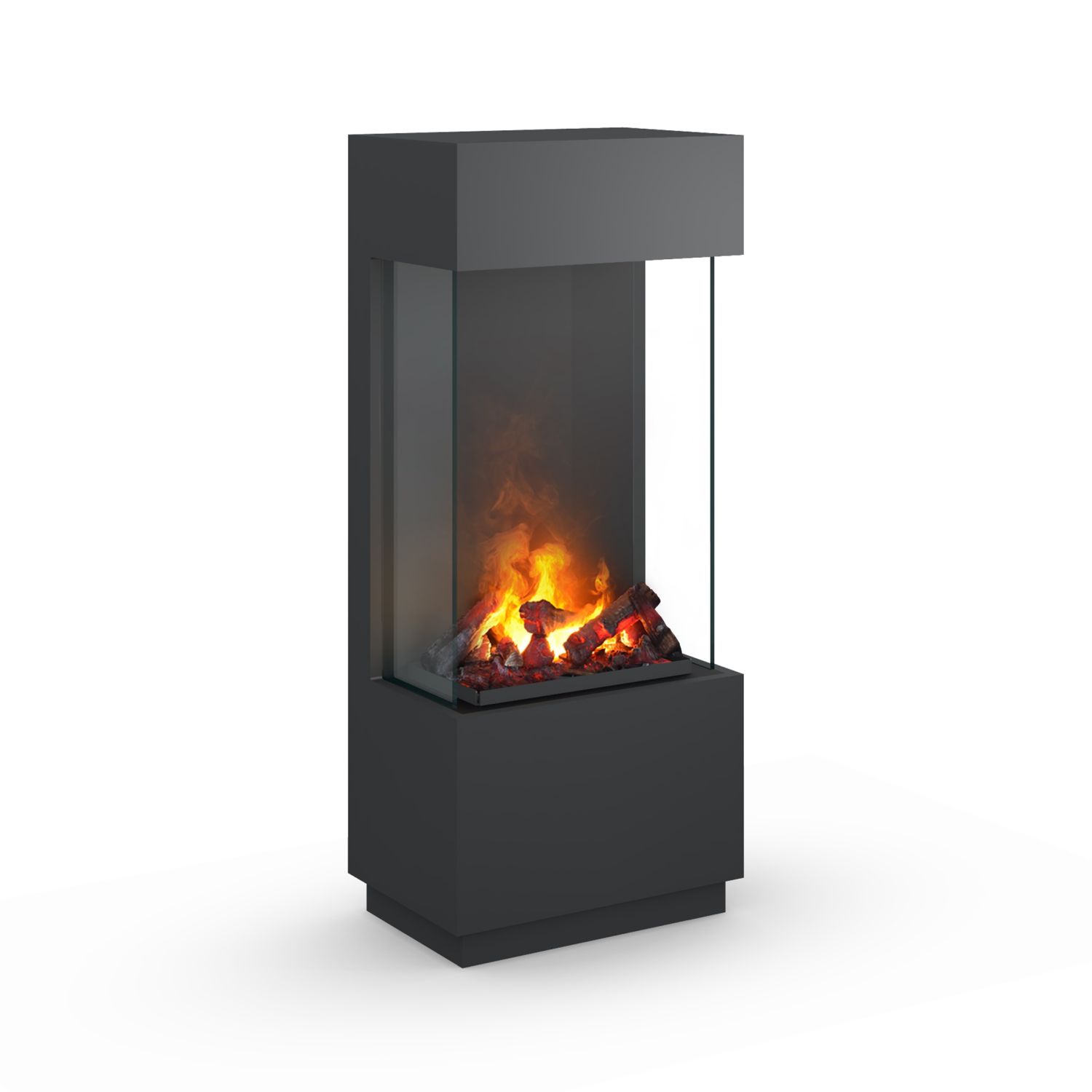 Noble Flame Noble Flame JAVA Opti-myst mit Verglasung schwarz-grau - mit Heizung