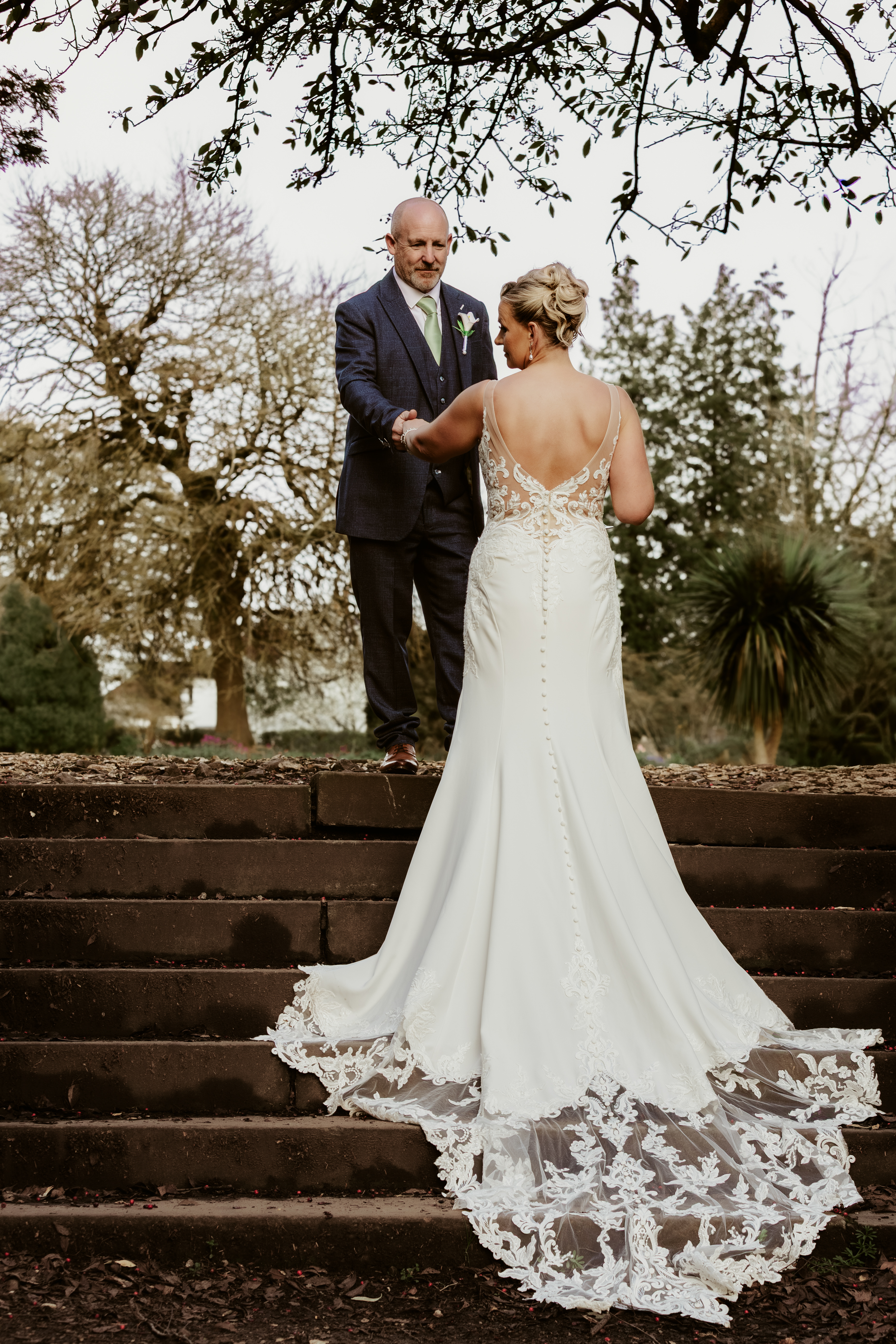An individual moment from a wedding celebration