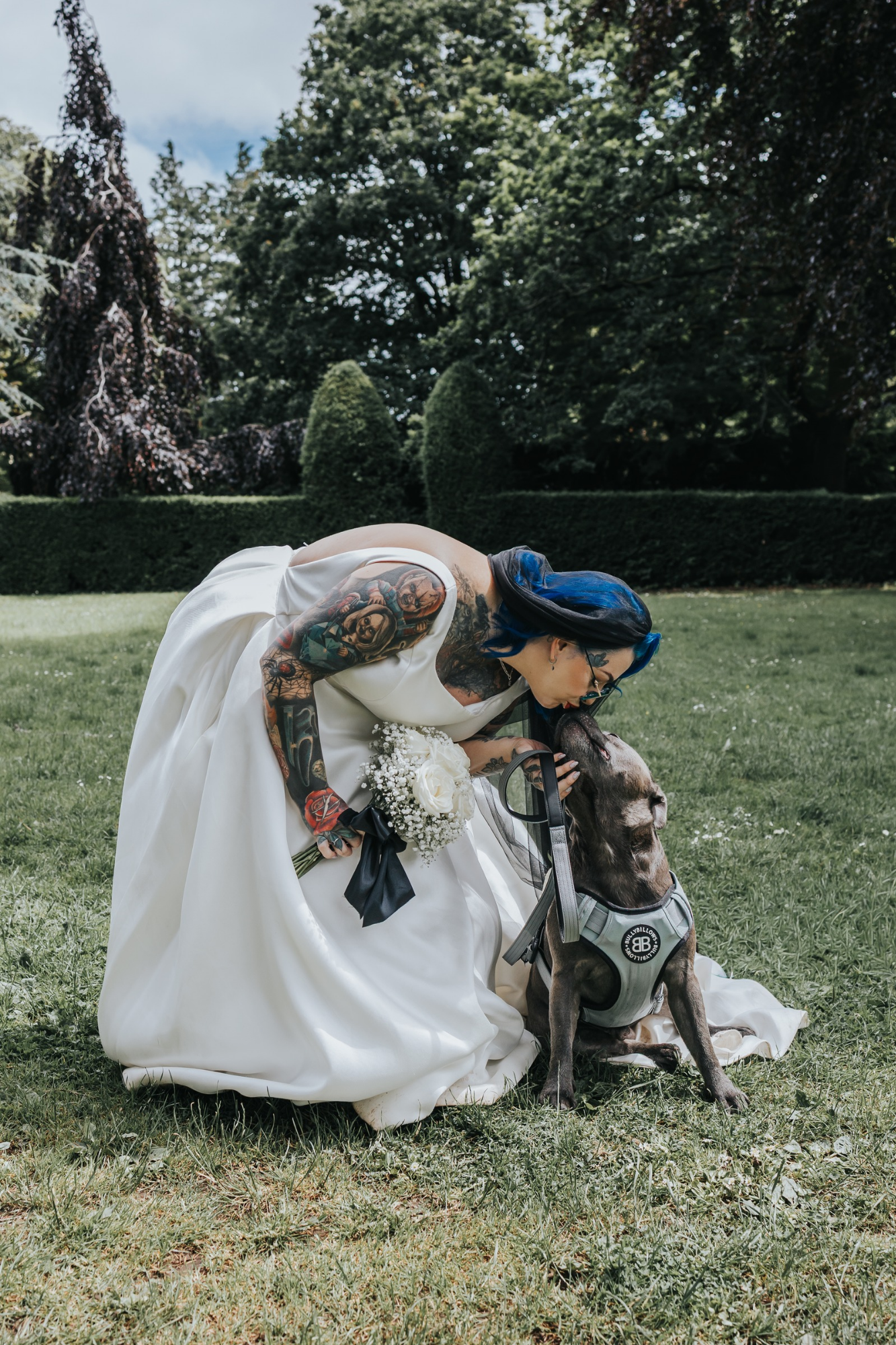 A candid wedding photograph