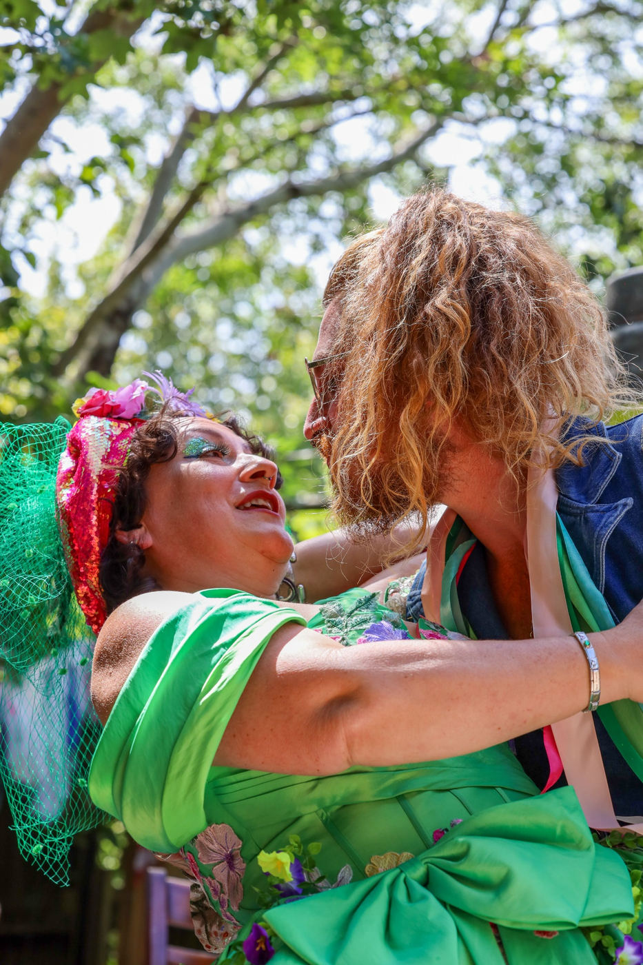 Joyful moment from a wedding day