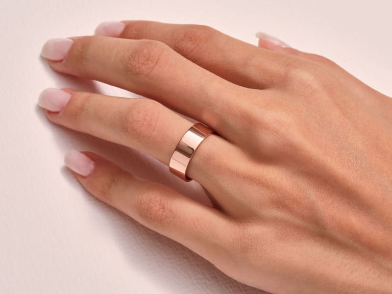 6.0MM Classic Flat Wedding Band For Women