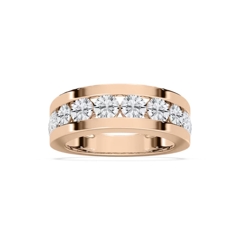 1.99CTW Round Cut Channel Setting Men's Ring For Him