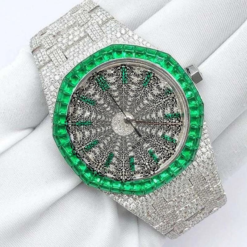 Audemars Piguet Royal Oak Steel Olive Green Ceramic Bezel AP-180