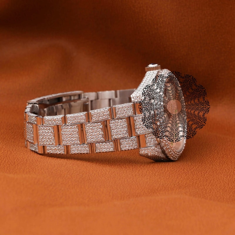 Rolex Oyster Perpetual White Gold Arabic Numeral Dial R-123