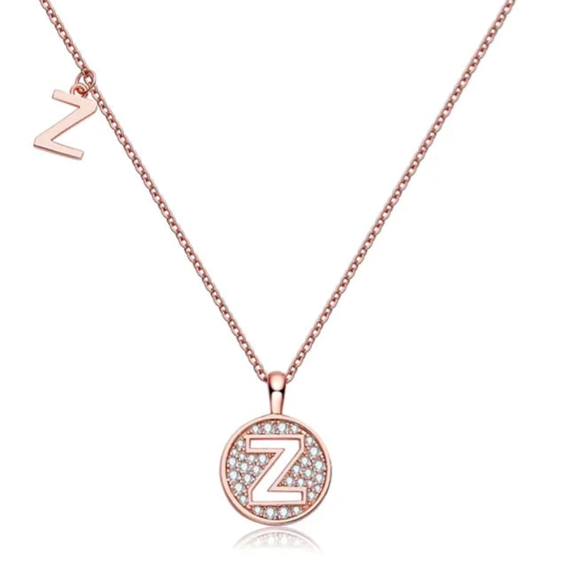 - Z - Letter Moissanite Diamond Necklace for Women