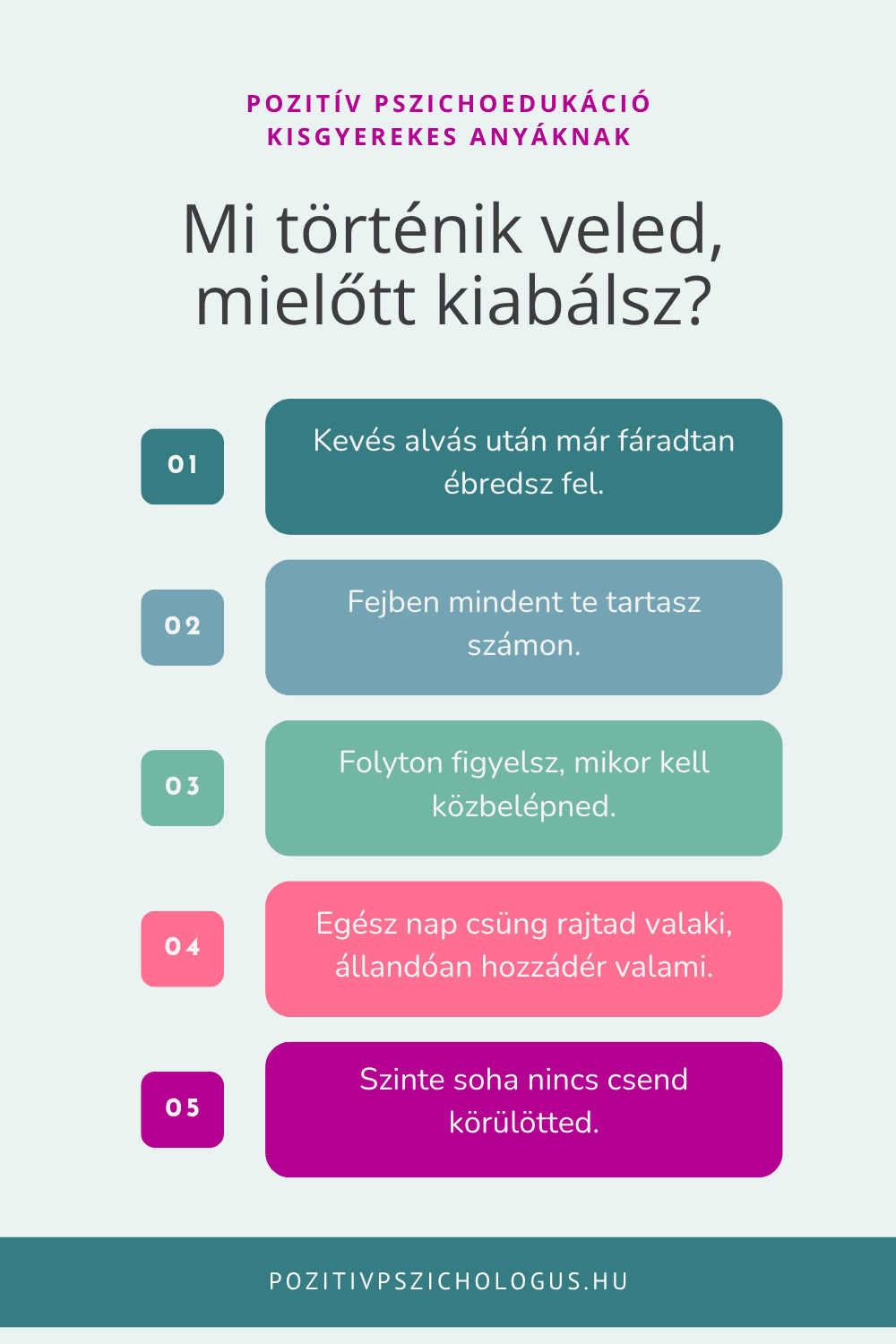 Mi történik veled, mielőtt kiabálsz: kevés alvás, mentális teher, folyamatos készenlét, érintés és zaj.