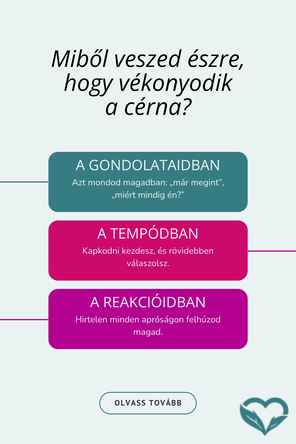 Miből veszed észre, hogy vékonyodik a cérna? Korai jelek a gondolataidban, a tempódban és a reakcióidban