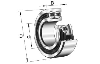 3318-C3 Angular contact ball bearing