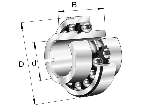 11208-TVH Self-aligning ball bearing