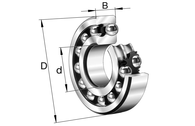 1219-K-M-C3 Self-aligning ball bearing