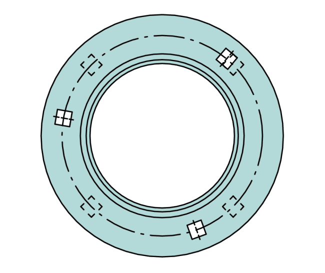 FLAN52-MSB Flanged housing