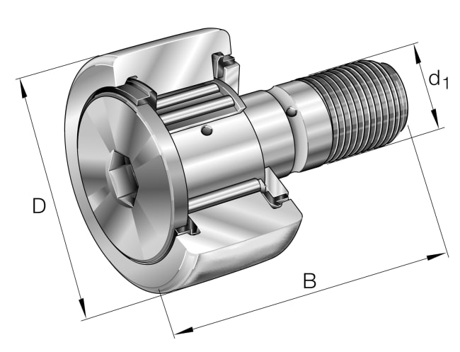 KR35-PP-A Stud type track rollers