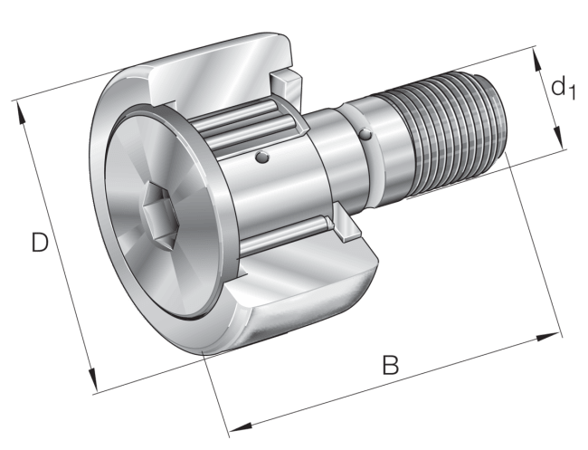 KR52-B Stud type track rollers