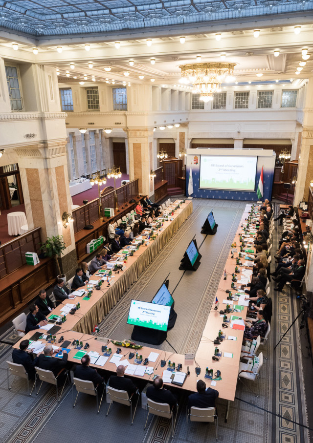 Completion of relocation, increase in capital, new  appointments – Budapest hosts the first meetings of IIB Board of Directors and Board of Governors after the Bank’s move to Europe