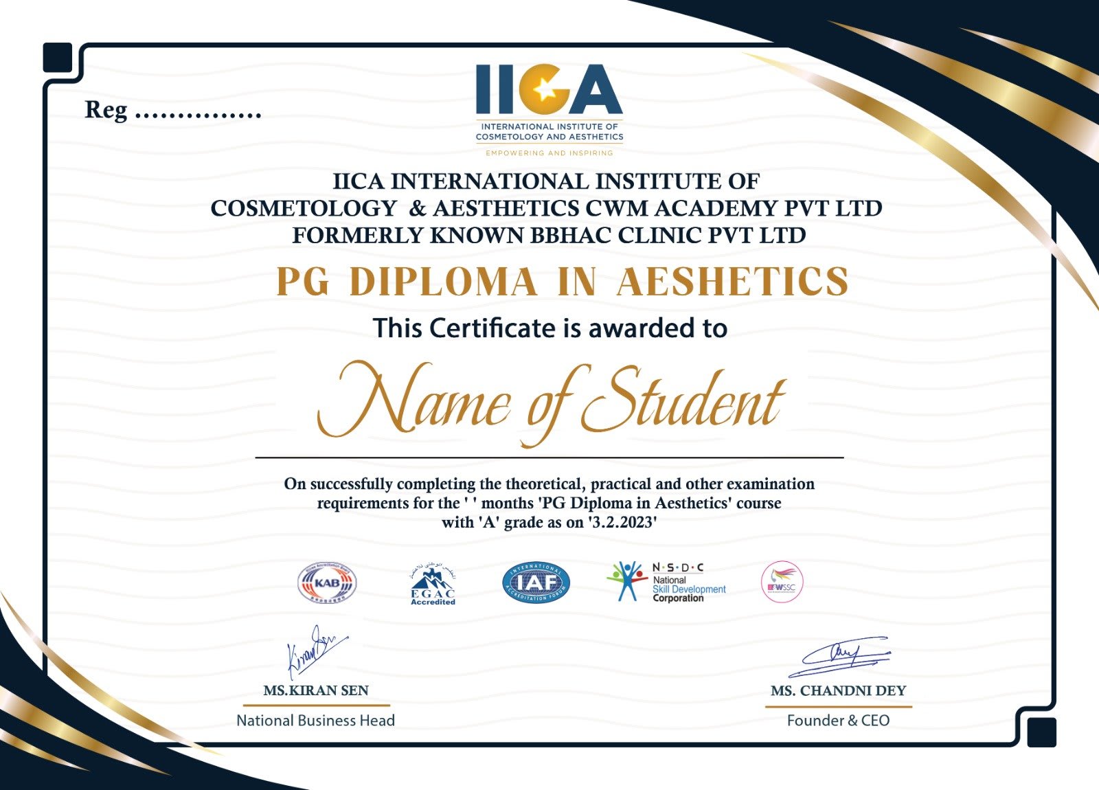 IICA Certificate 3