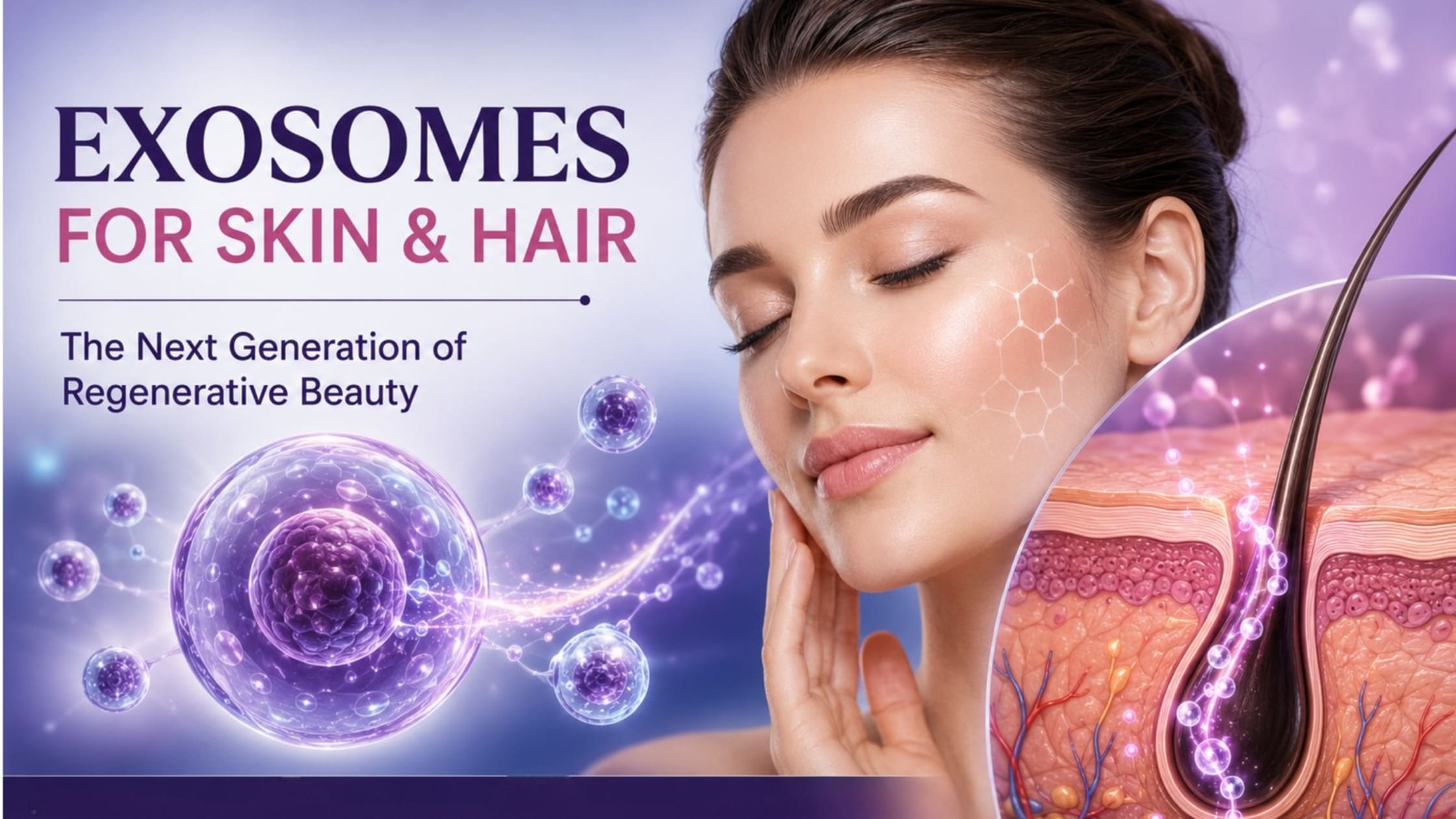 Exosomes for glowing skin and hair