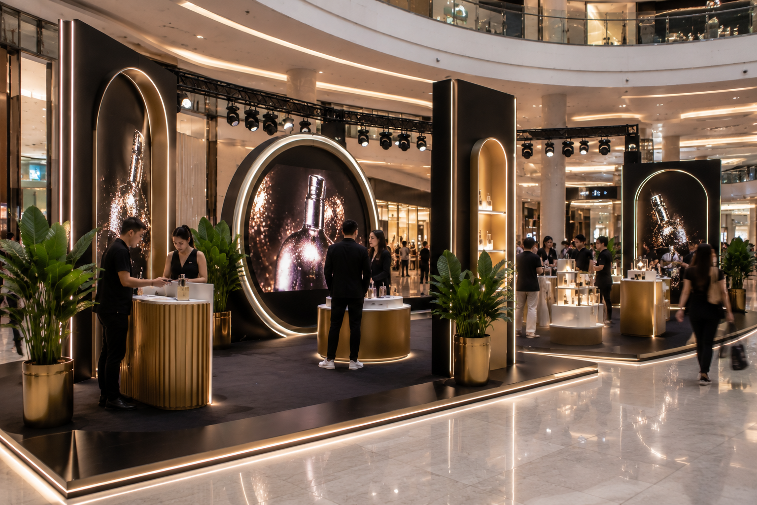 Experiential brand activation agency in Abu Dhabi mall setups and pop-up events