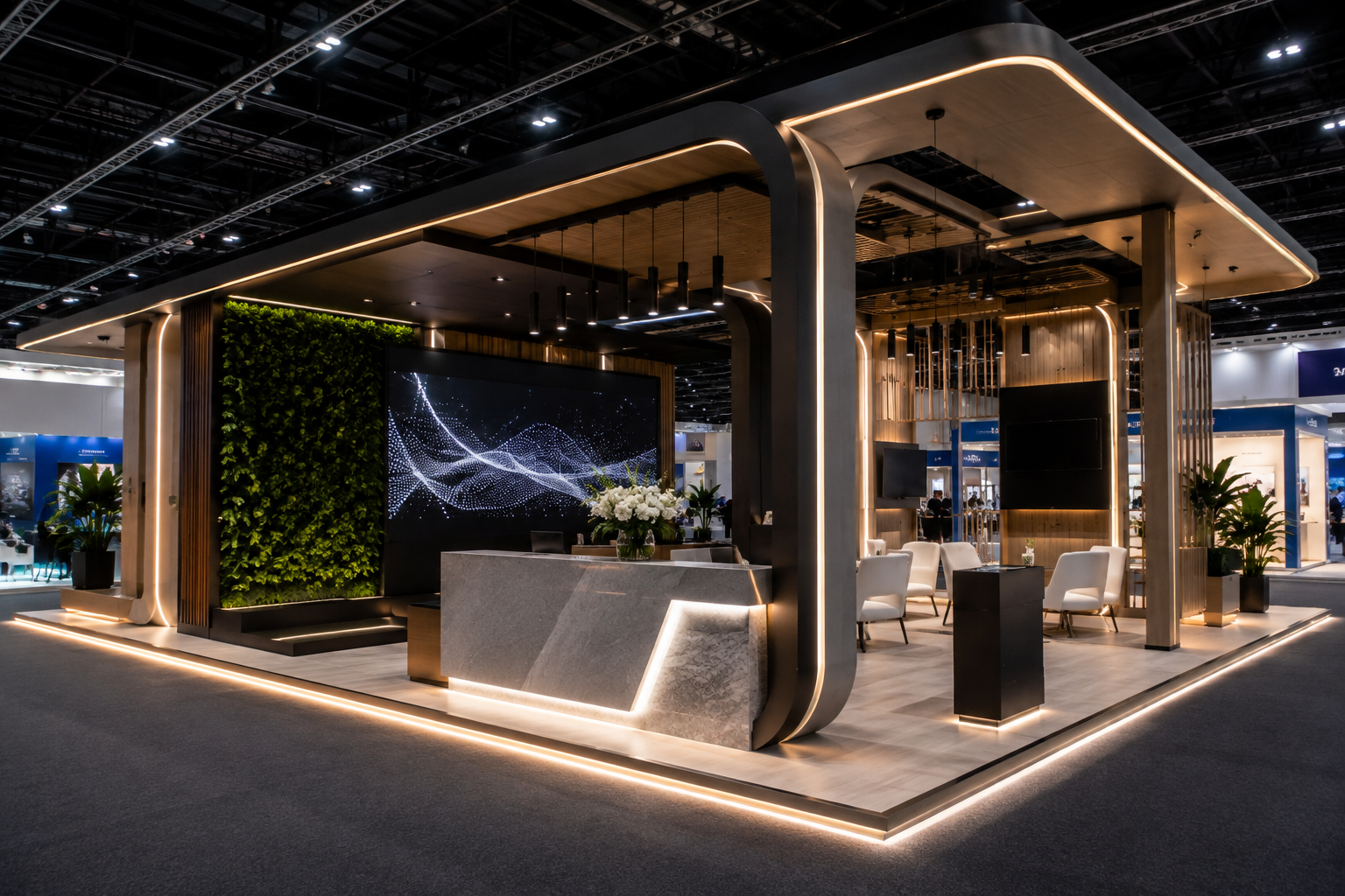 Bespoke exhibition stand design and build in Dubai, UAE
