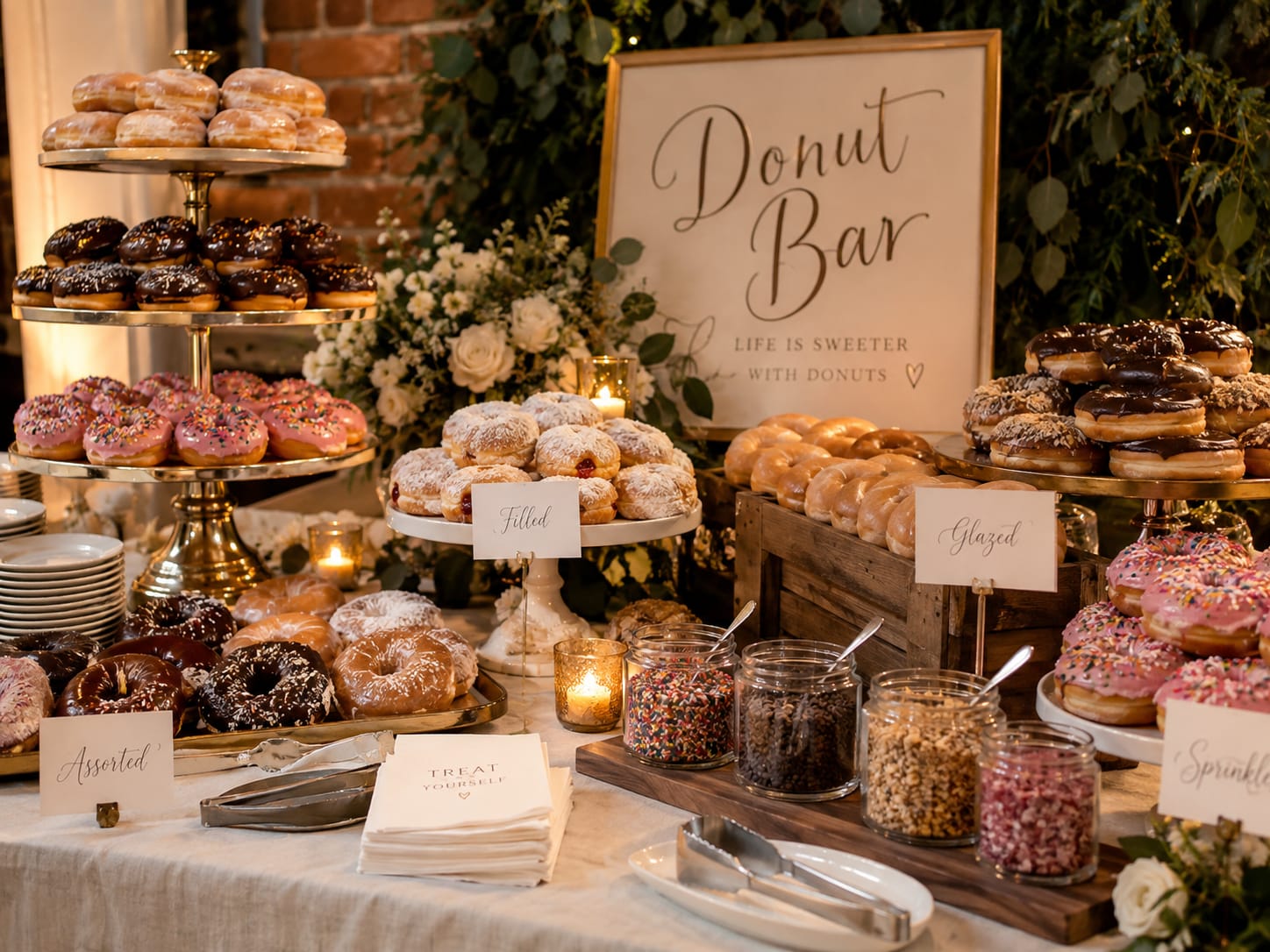 Gourmet Donut Wall & Bar Display Abu Dhabi