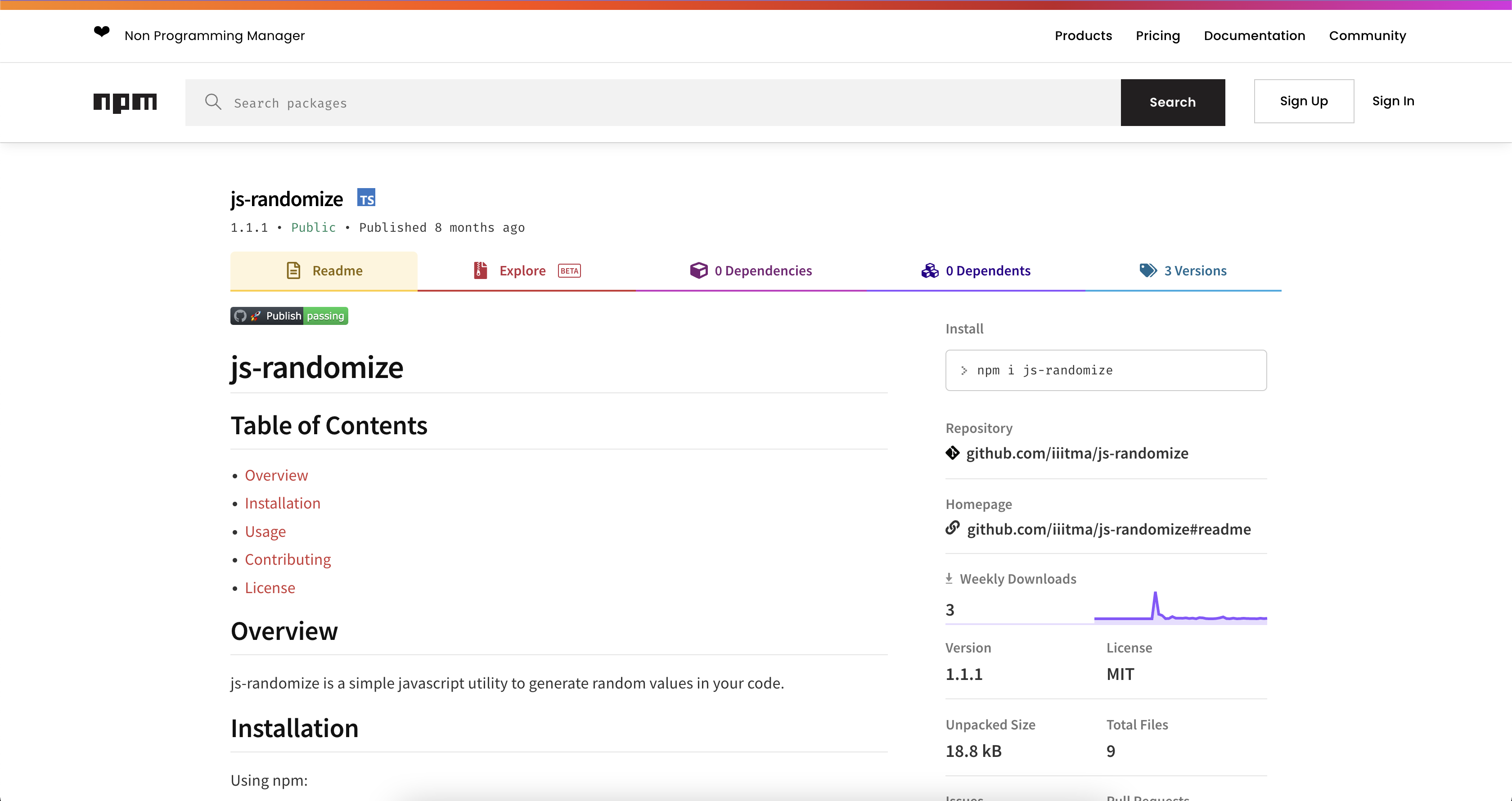 js-randomize is a simple javascript utility to generate random values in your code.